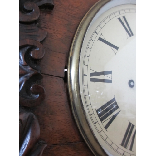 516 - A mid Victorian rosewood bracket clock and bracket