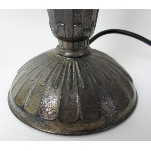 549 - An Art Deco metal table lamp