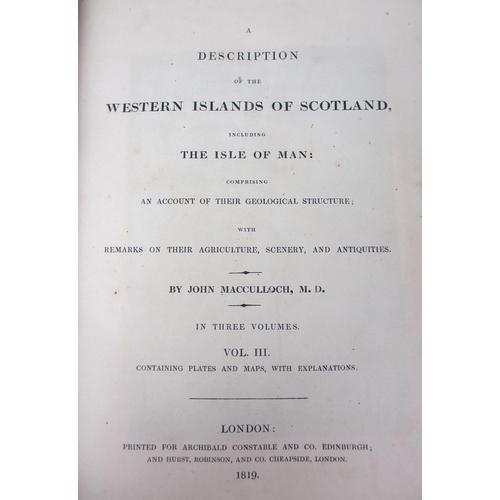 562 - MacCulloch (John) M.D  Western Islands of Scotland