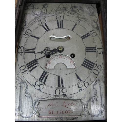 642 - An early 19th century lantern style wall clock by Jas Leckie  Glasgow