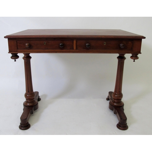 646 - A Victorian mahogany writing table