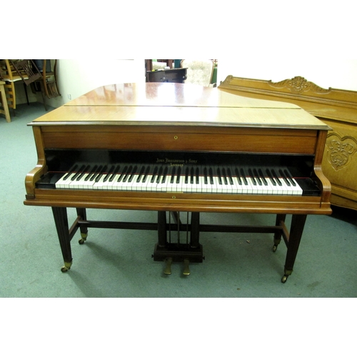 649 - A mahogany cased baby grand piano by John Broadwood & Sons  London