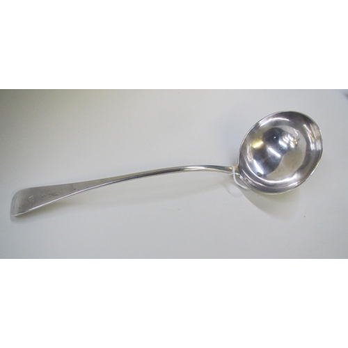 199A - A Victorian silver soup ladle