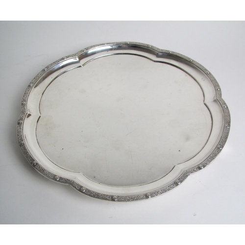 206 - A silver salver