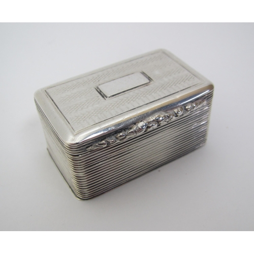 214 - A silver engine turned nutmeg grater