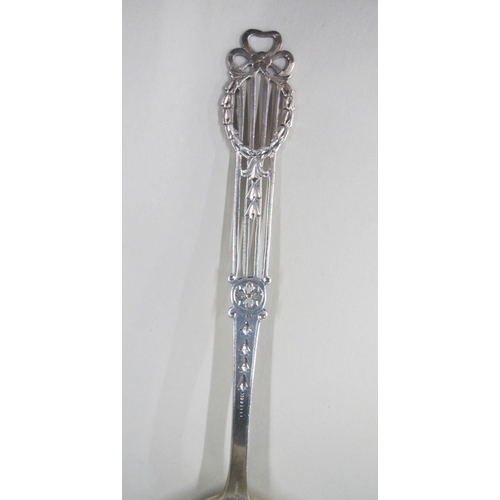 220A - A cased pair of silver sifter spoons