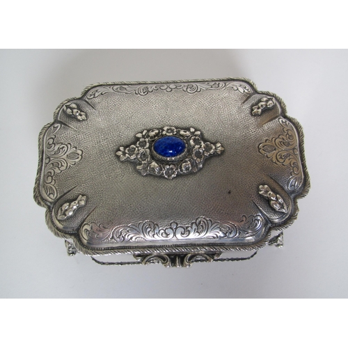 223 - A continental silver box