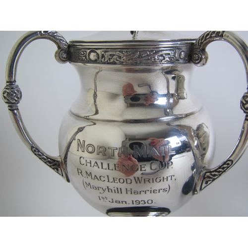 253 - Three silver 'North Mail' Challenge Cup Trophies