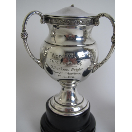 253 - Three silver 'North Mail' Challenge Cup Trophies