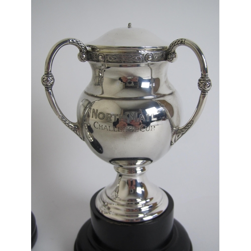 253 - Three silver 'North Mail' Challenge Cup Trophies