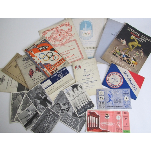 255 - Various Olympic ephemera