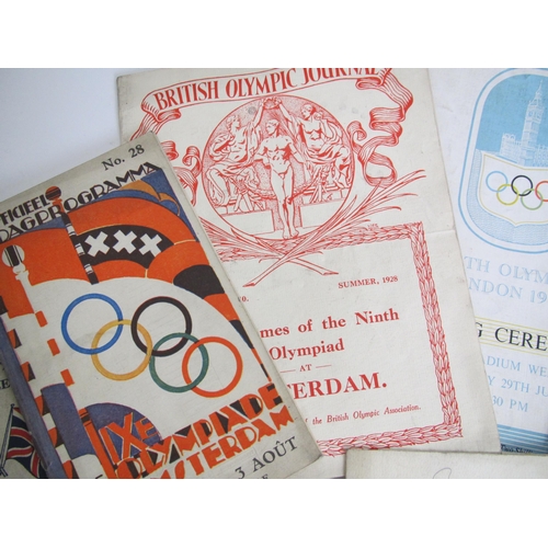 255 - Various Olympic ephemera