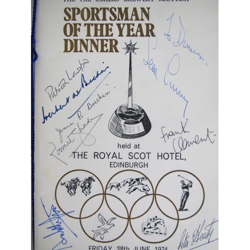 256 - A Sportsman of the Year 1974 dinner programme