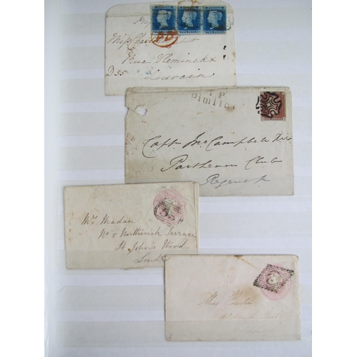 271 - Victorian group comprising; franked envelopes Penny Red