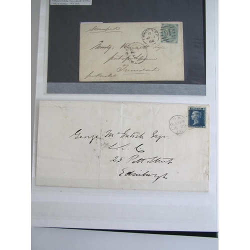 271 - Victorian group comprising; franked envelopes Penny Red