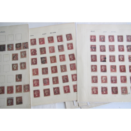 275 - Victorian - sheets of Penny Reds (used)