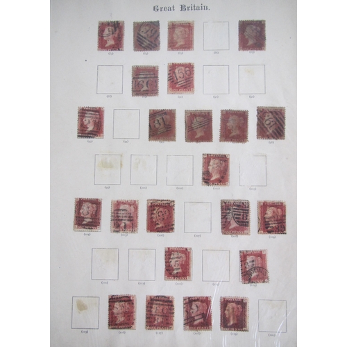 275 - Victorian - sheets of Penny Reds (used)