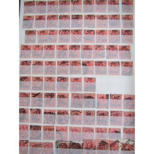 276 - George V - sheets of used 1/2d