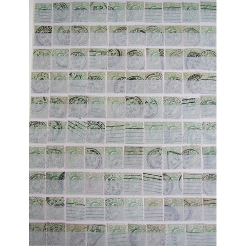 276 - George V - sheets of used 1/2d