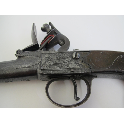 293 - A pair of flintlock pistols  by John Joyner  London