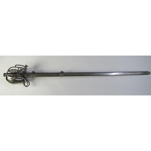 301 - A Victorian Officers basket hilted sword