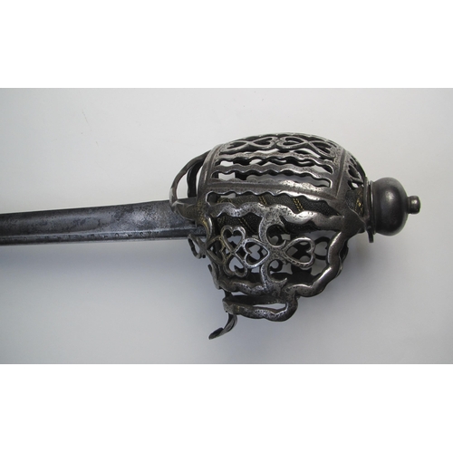 304 - A Scottish back sword Stirling 18th Century