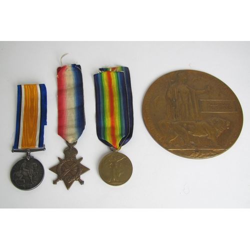 313 - A group of three medals to Cpl. T. Orr  Highland Light Infantry no.2077