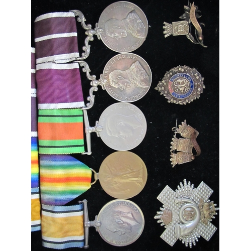 314 - A group of five medals to George Joseph Rae C.St. No.6926  Highland Light Infantry WWI War medal