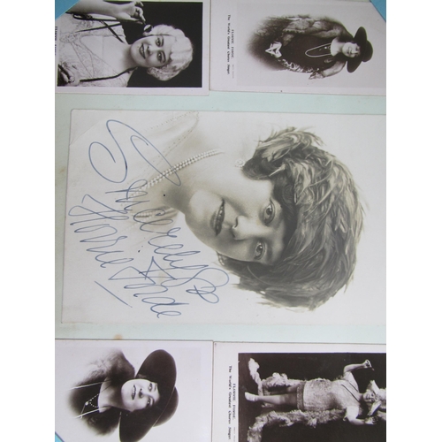 344 - A collection of signed photographs / postcards from performers at the Pavilion and Gaiety Theatres  ... 