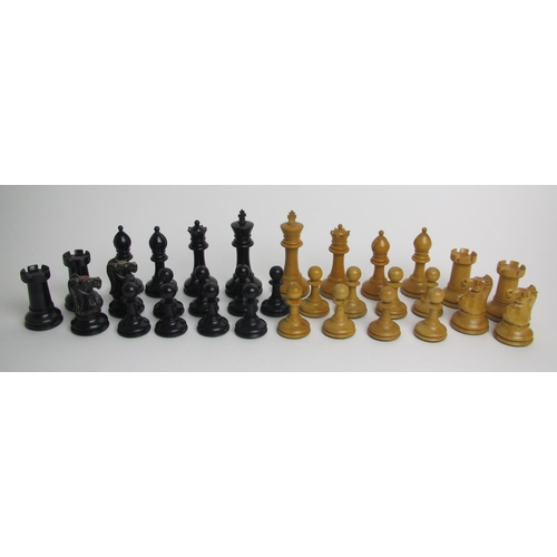 514 - A Staunton chess set of traditional type