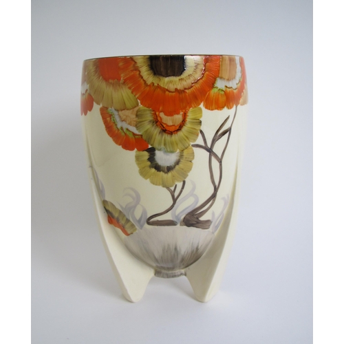 534 - A Clarice Cliff Bizarre Rodanthe pattern oviform vase