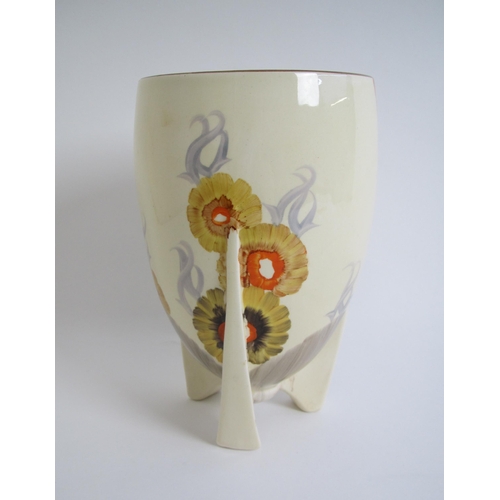 534 - A Clarice Cliff Bizarre Rodanthe pattern oviform vase