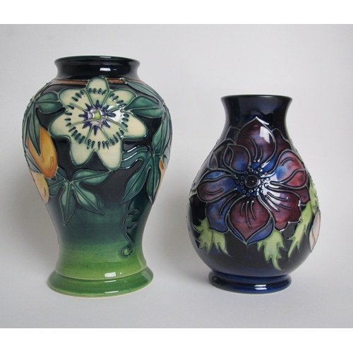 542 - A Moorcroft Passionflower pattern vase