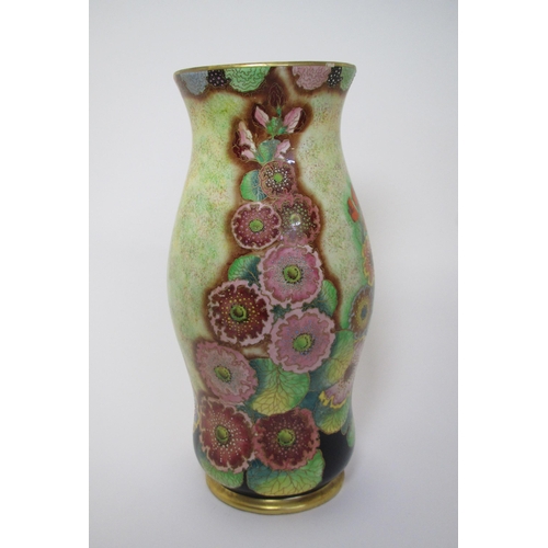 548 - A large Carlton Ware Hollyhocks pattern vase