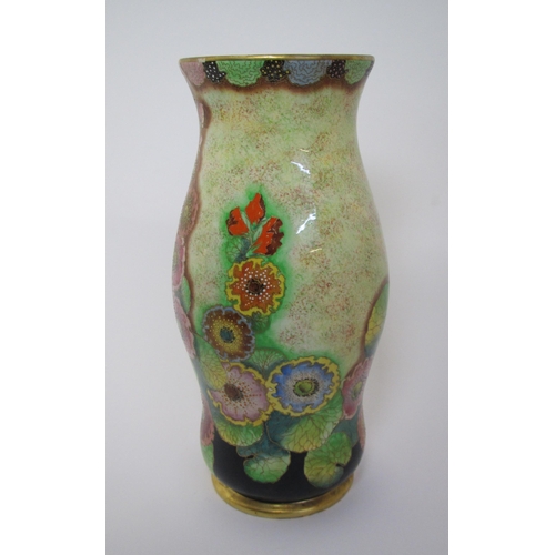 548 - A large Carlton Ware Hollyhocks pattern vase