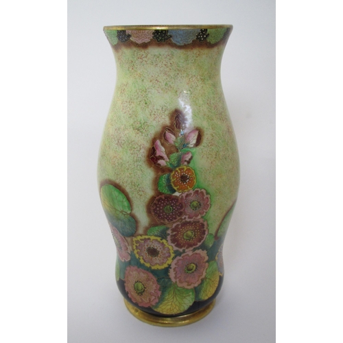 548 - A large Carlton Ware Hollyhocks pattern vase