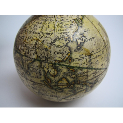 556 - JOHN SENEX (1678-1740) An 18th Century pocket terrestrial globe