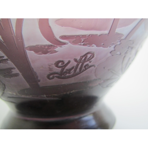 569A - A Galle overlaid glass vase