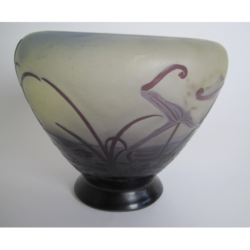 569A - A Galle overlaid glass vase