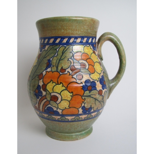 594 - A Charlotte Rhead Crown Ducal handled vase