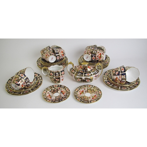 599 - A Royal Crown Derby Imari pattern teaset