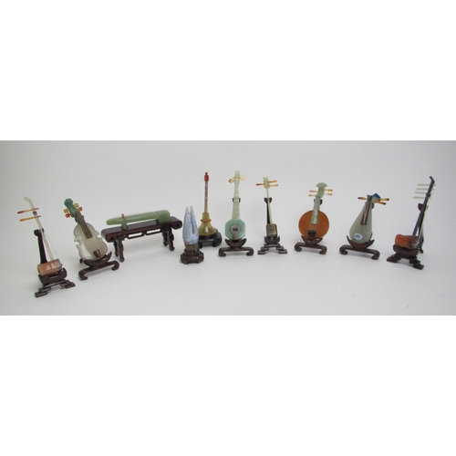 688 - A set of Chinese jade instruments