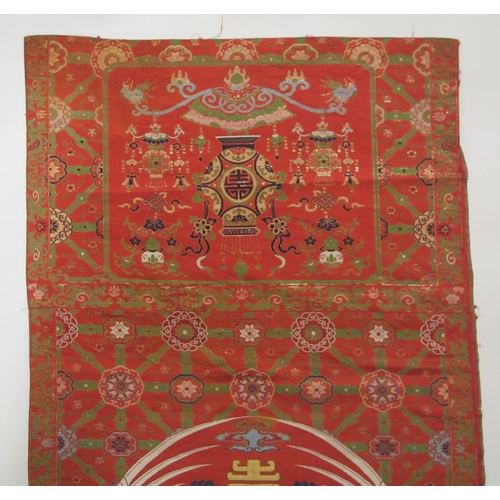 716 - A ceremonial / festival chair cover (Duan) circa 1700-1750