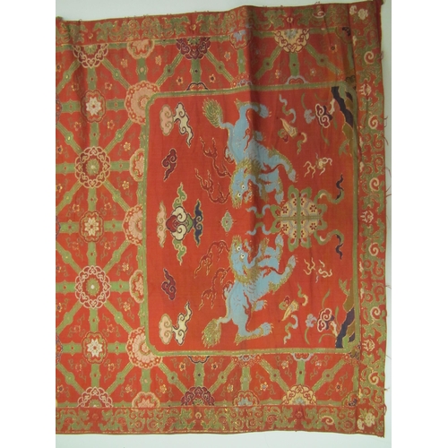 716 - A ceremonial / festival chair cover (Duan) circa 1700-1750