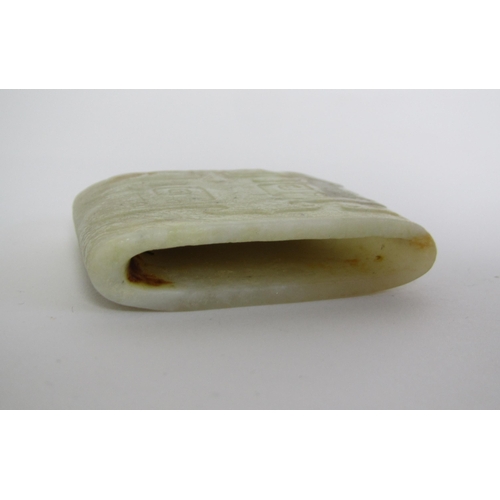 754 - A Chinese archaic jade pommel