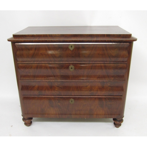 783 - A Victorian Biedermeier chest of drawers