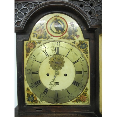 827 - A Georgian mahogany longcase clock