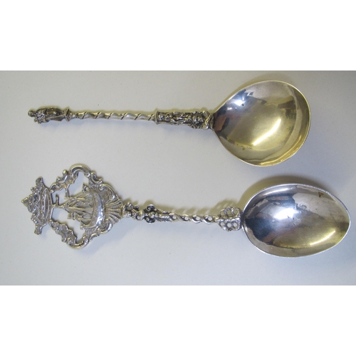 196 - A Dutch silver spoon