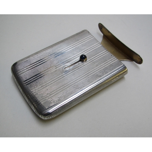 197 - A Cartier silver engine turned cigarette case