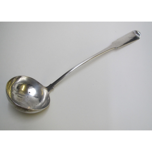 200 - A George III silver soup ladle